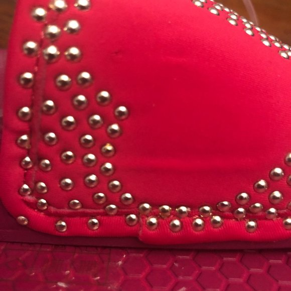 Love Moschino Pink Heart Studded Sandals - Picture 9 of 9